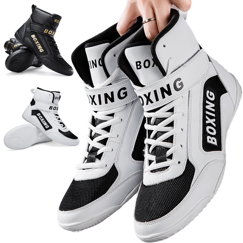 Men's Boxing Shoes Top Quality Fighting Classic Training Wrestling Shoes Top Quality Sneakers Women's Sports Boxing Boots Sneake