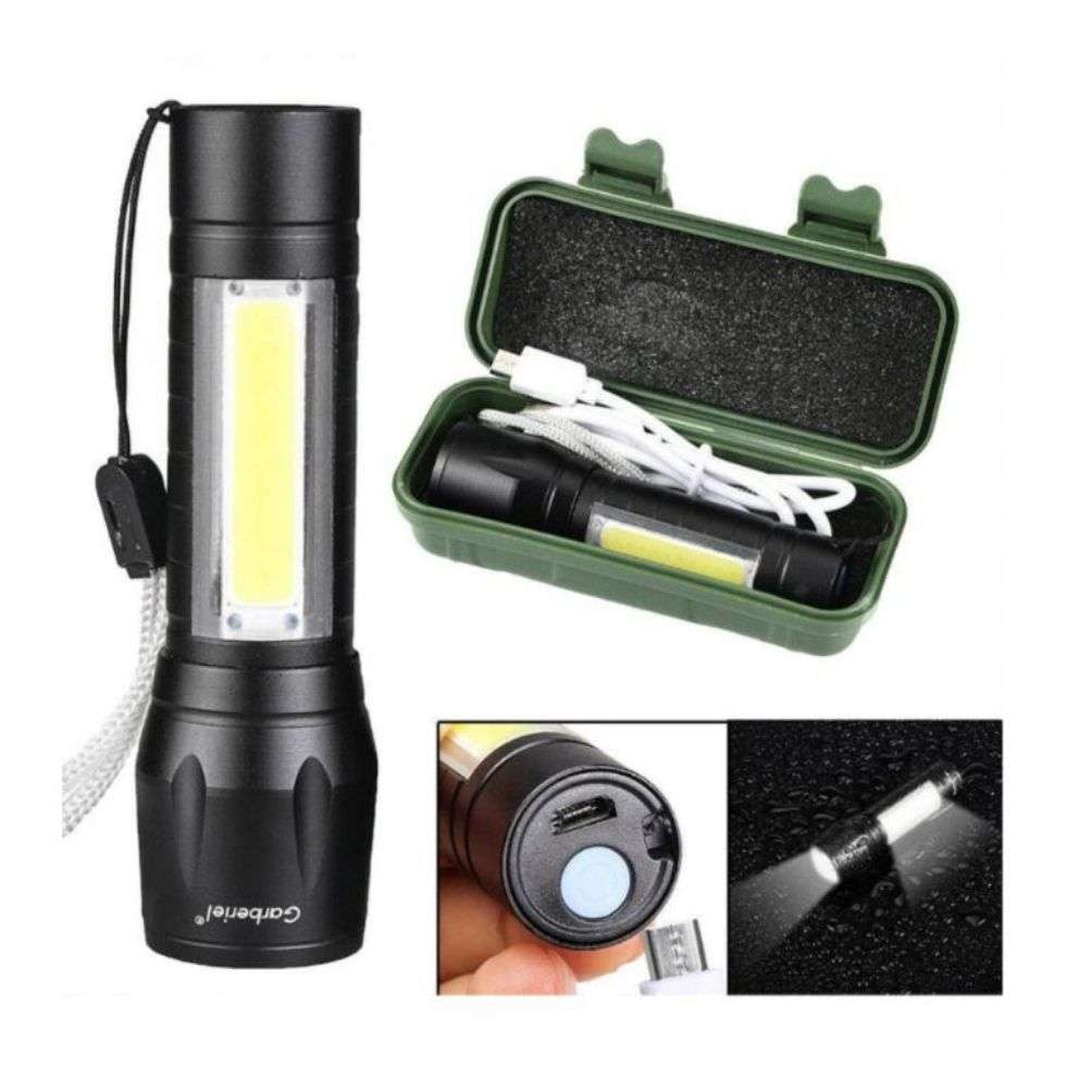 Lampe torche RS PRO LED Rechargeable, 3 200 lm
