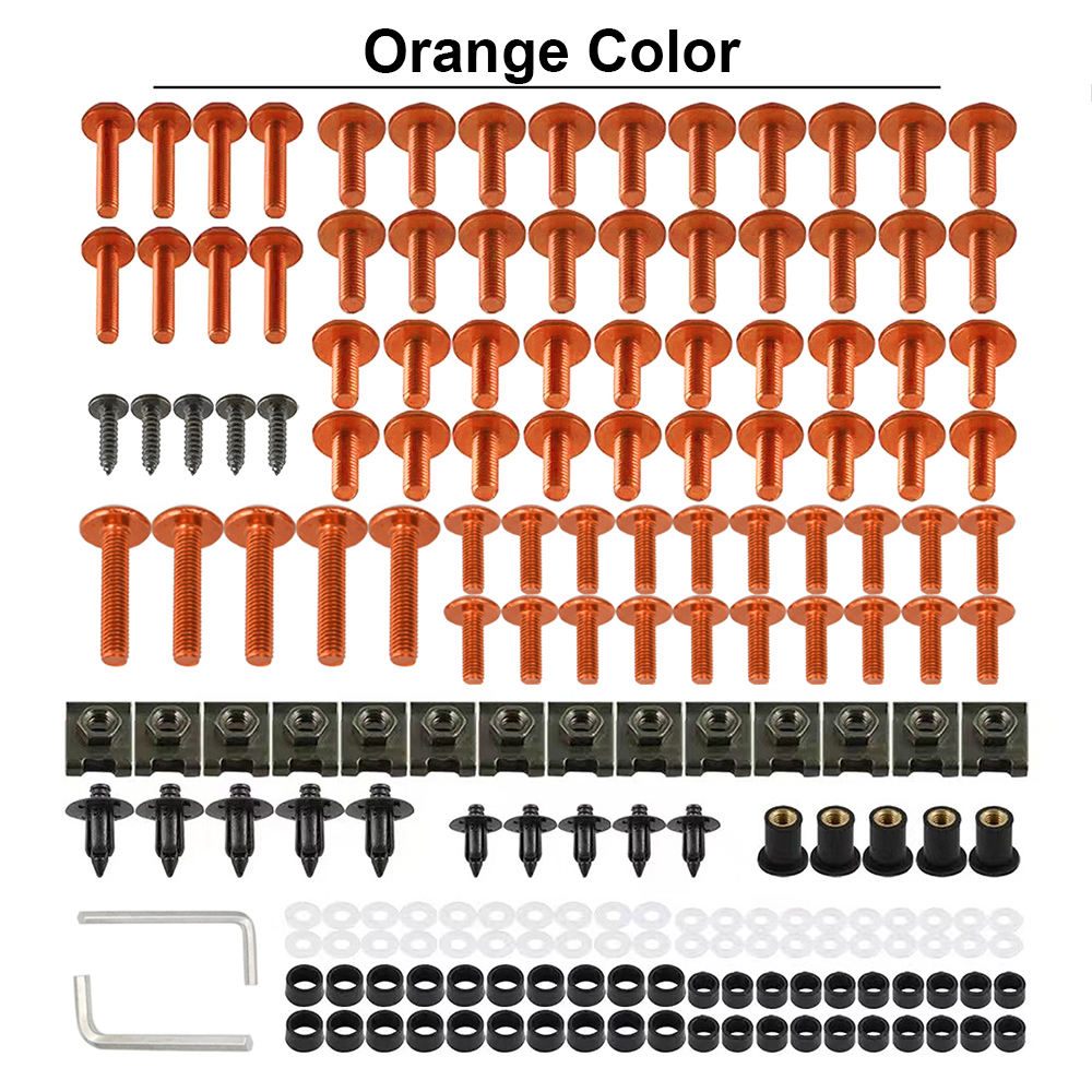 Complete Fairing Screws Kit Bolt Fits For Kawasaki Ninja ZX6R 7R ZX9R