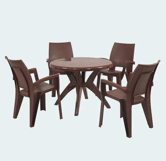 Supreme plastic dining table set clearance price