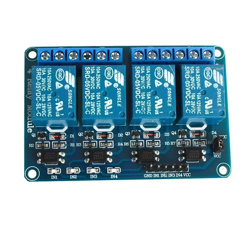 5V 12V 24V Relay Module With Optocoupler Relay Output 1 2 4 6 8 16Way ...