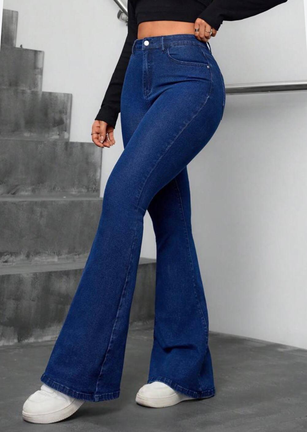 Ladies Jeans Belly Pants / Denim Belly Pants