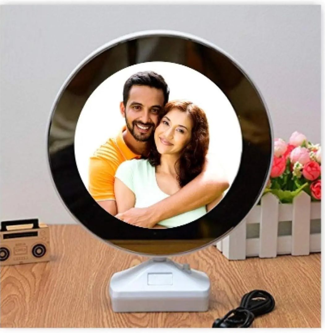 Light Frame Magic Magic Mirror Photo Frame With LED Light And Rechargeable. | Daraz.com.np