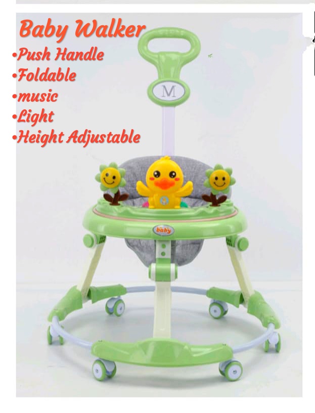 Baby Walker with Music and Push Handle
