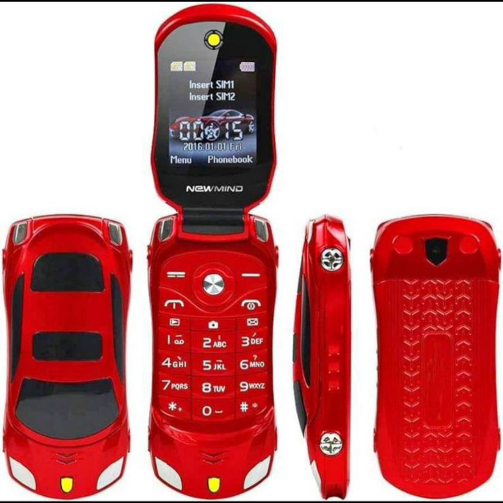 Oneme Ferrari Keypad Flip Mobile Racing Car