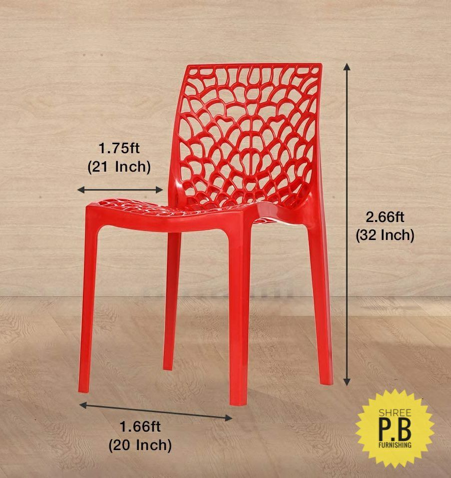 Supreme Molded Plastic Web Chair Set of 4 chairs