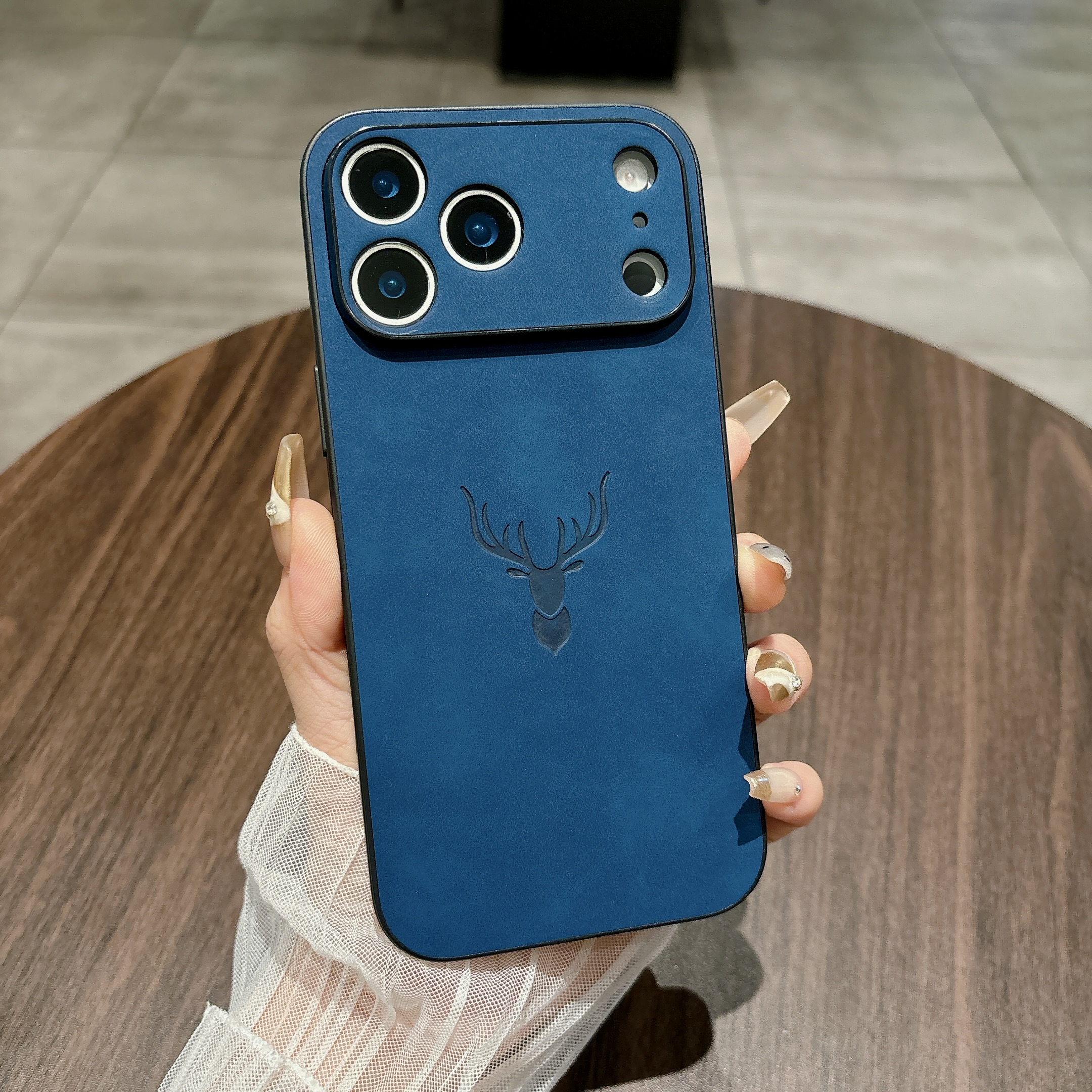 Elk Deer Leather Silicone Soft Case Cover For iPhone 17 Pro Max 16 15 14 13 12