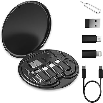 5 in 1 USB Adapter Kit | Portable Data Transfer & Charging | Compatible with Android, iOS, Laptop