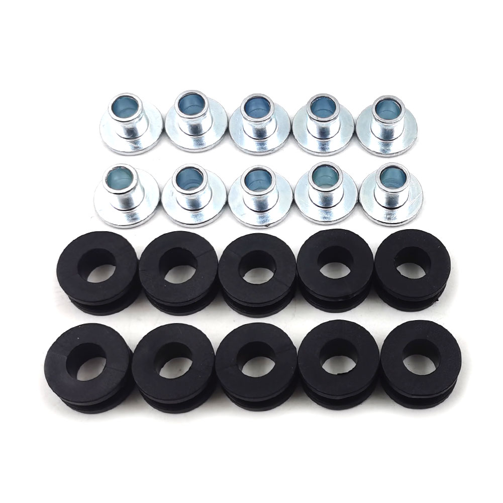 10Pcs Motorcycle Rubber Grommets Bolt For Honda Yamaha Suzuki Kawasaki Fairing