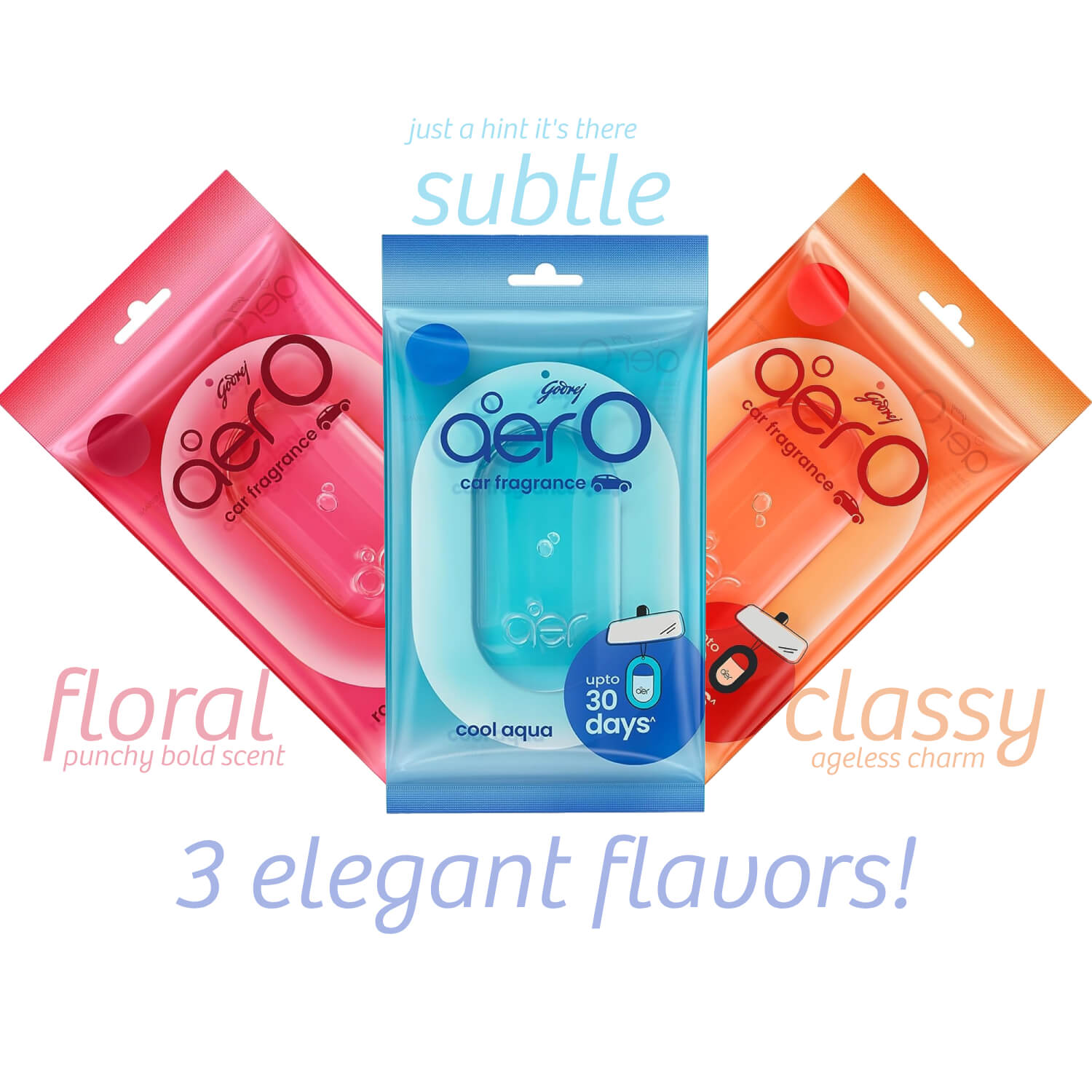 Godrej Aer O Hanging Car Air Freshener Long-lasting Car