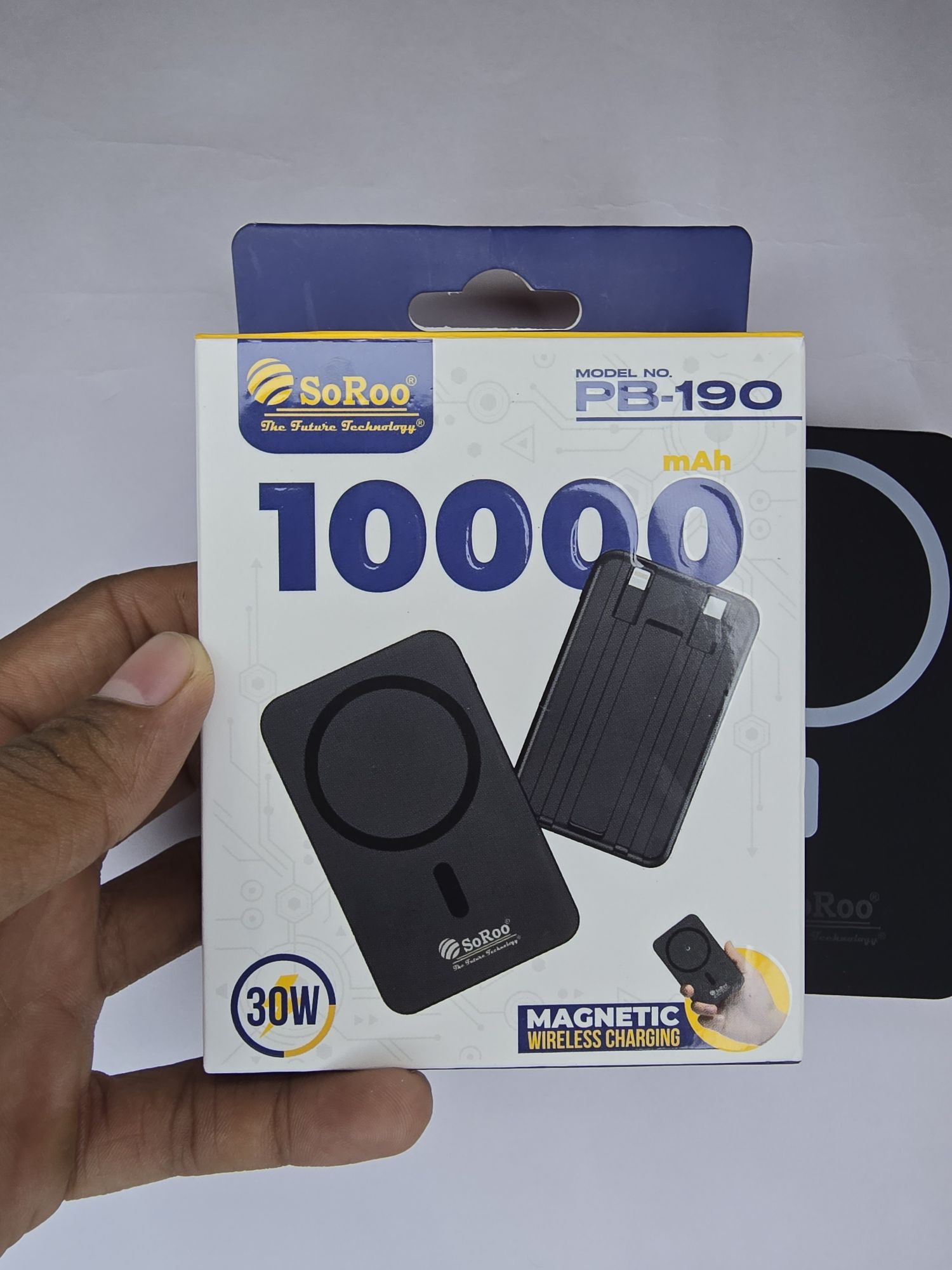 Orginal Soroo Fast Charging10000 mAh 30 W Wired Wireless With - Main Image