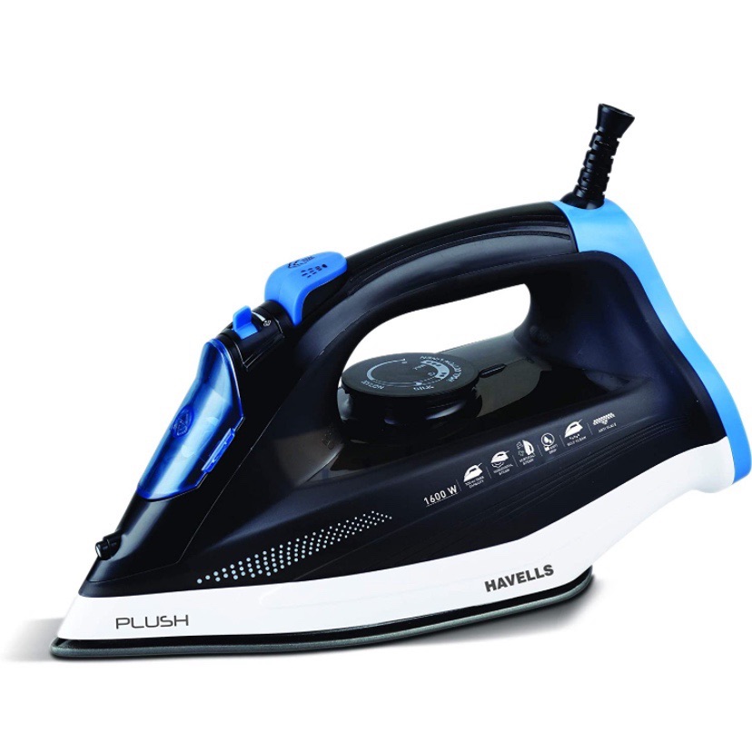 Steam Iron 1600W Iron with 160Ml Water Tank Nano Ceramic Soleplate  Self-Cleaning Anti-Limescale Drip Stop Vertical Steam Purple (Blue)