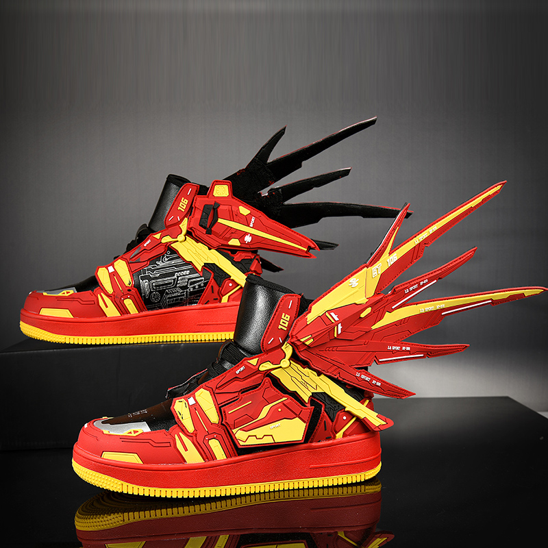 Men's Autumn Fashion Week Runway Shoes Anime High-top Anti-slip