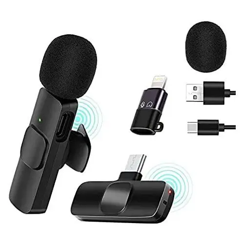 Dual Wireless Microphone For Type C Android & iPhone
