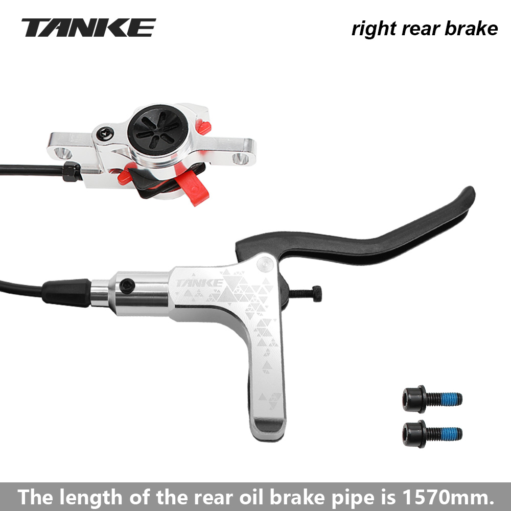 TANKE MTB Hydraulic Disc Brake Set 160mm Rotors Oil Calliper Plate ...