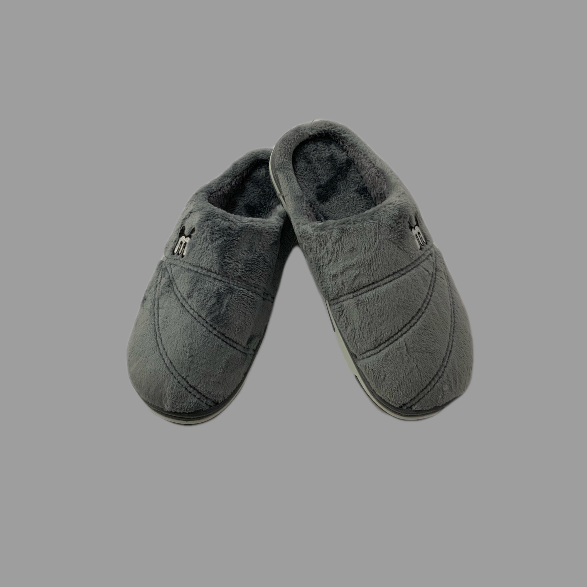 Fuzzy Closed Toe Room Slippers Size 41-43 Light Grey Color: Buy Online at  Best Prices in Nepal | Daraz.com.np