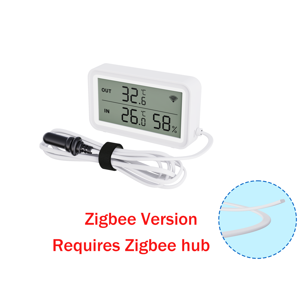 Tuya WiFi Zigbee Temperature Humidity Sensor with External Probe APP ...