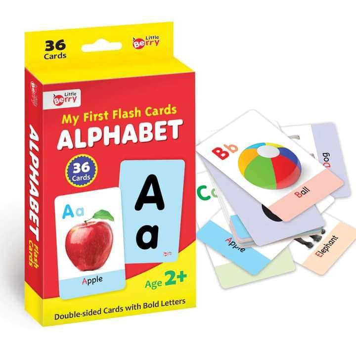 Buy Little Berry Alphabets Big Flash Cards for Kids - 32 Picture Cards