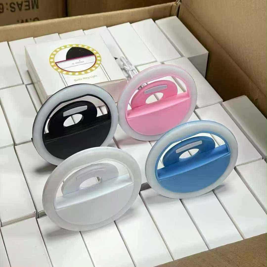 RK12 Rechargeable Portable Selfie Ring Light for Camera Phone Light LED Flash