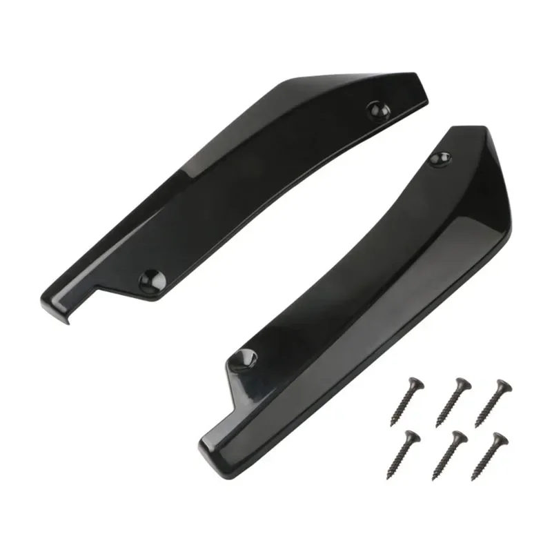 Diffuseur De Pare-chocs Arrière Universel - Compatible Audi, BMW, VW, Peugeot - En ABS Noir - Lot De 2 Pièces - 7
