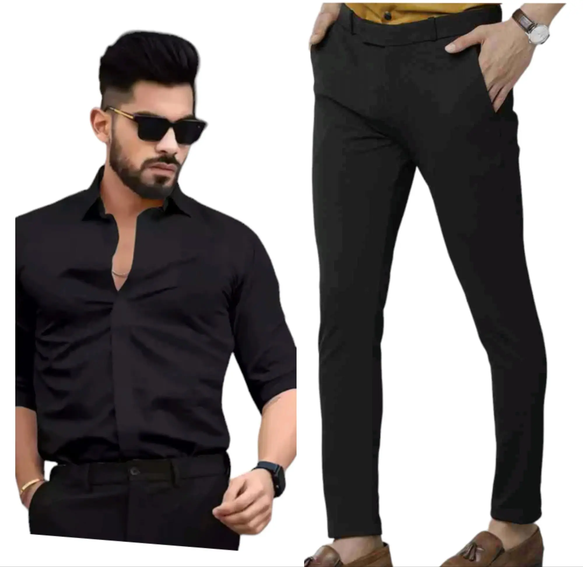 Formal Trouser: Shop Online Men Black Cotton Rayon Formal Trouser | Cliths-seedfund.vn