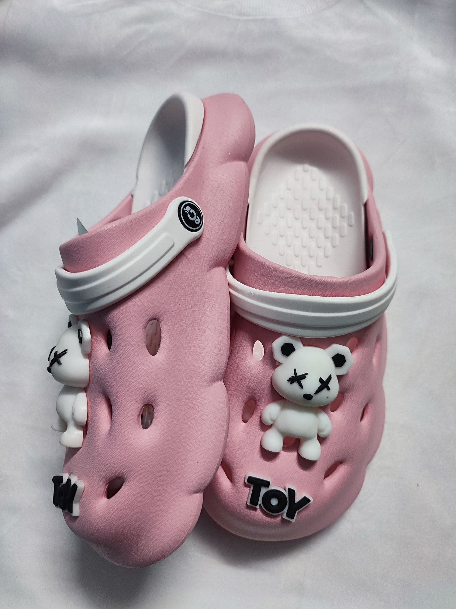 2 Teddy Bear Design Crocs For Women | Daraz.com.np