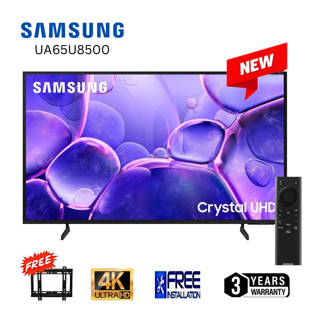 SAMSUNG 65 inch Crystal UHD 4K Smart TV UA65U8500F Metal Stream Design