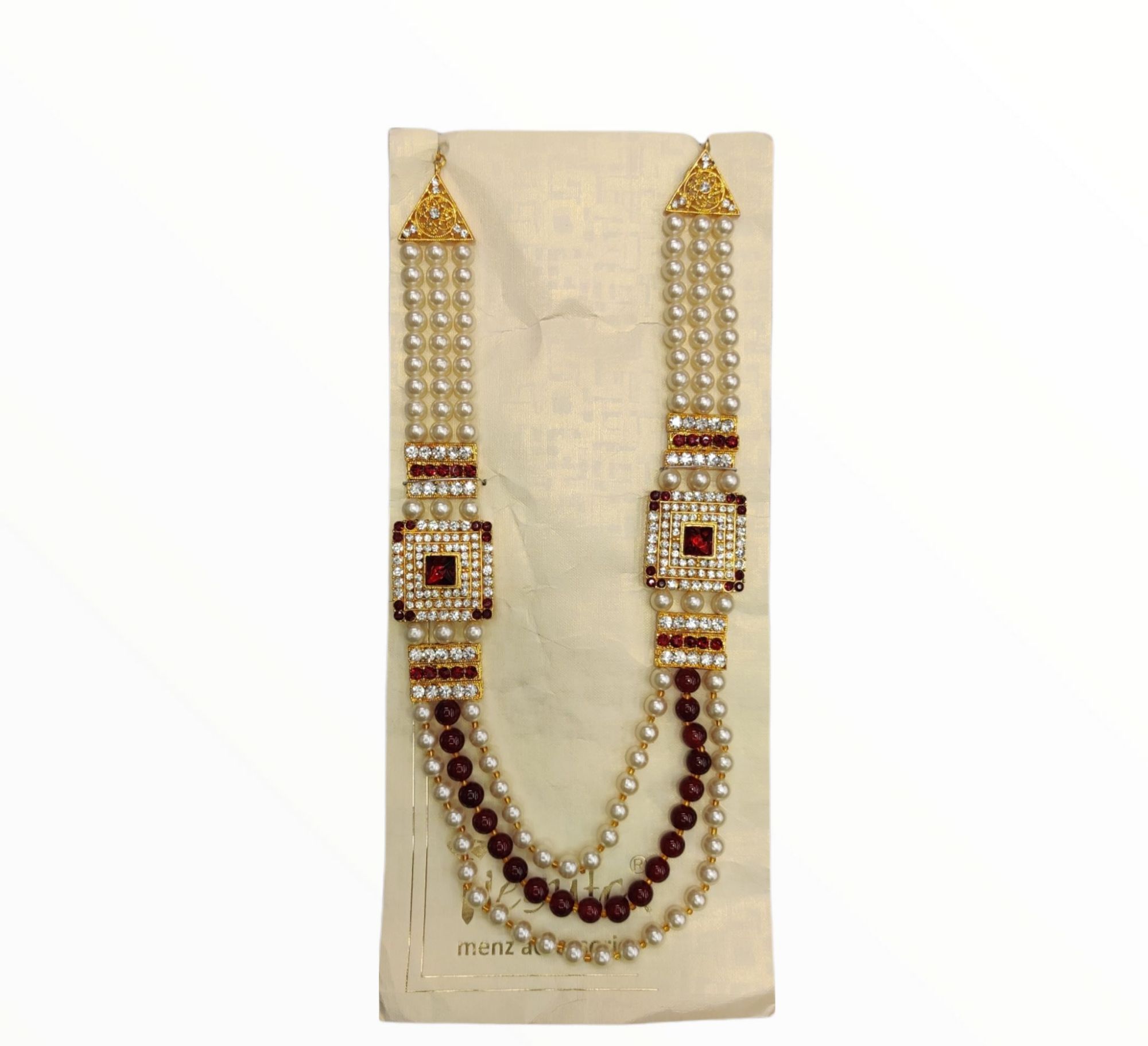 Gold Finish Groom Mala for Men: Buy 