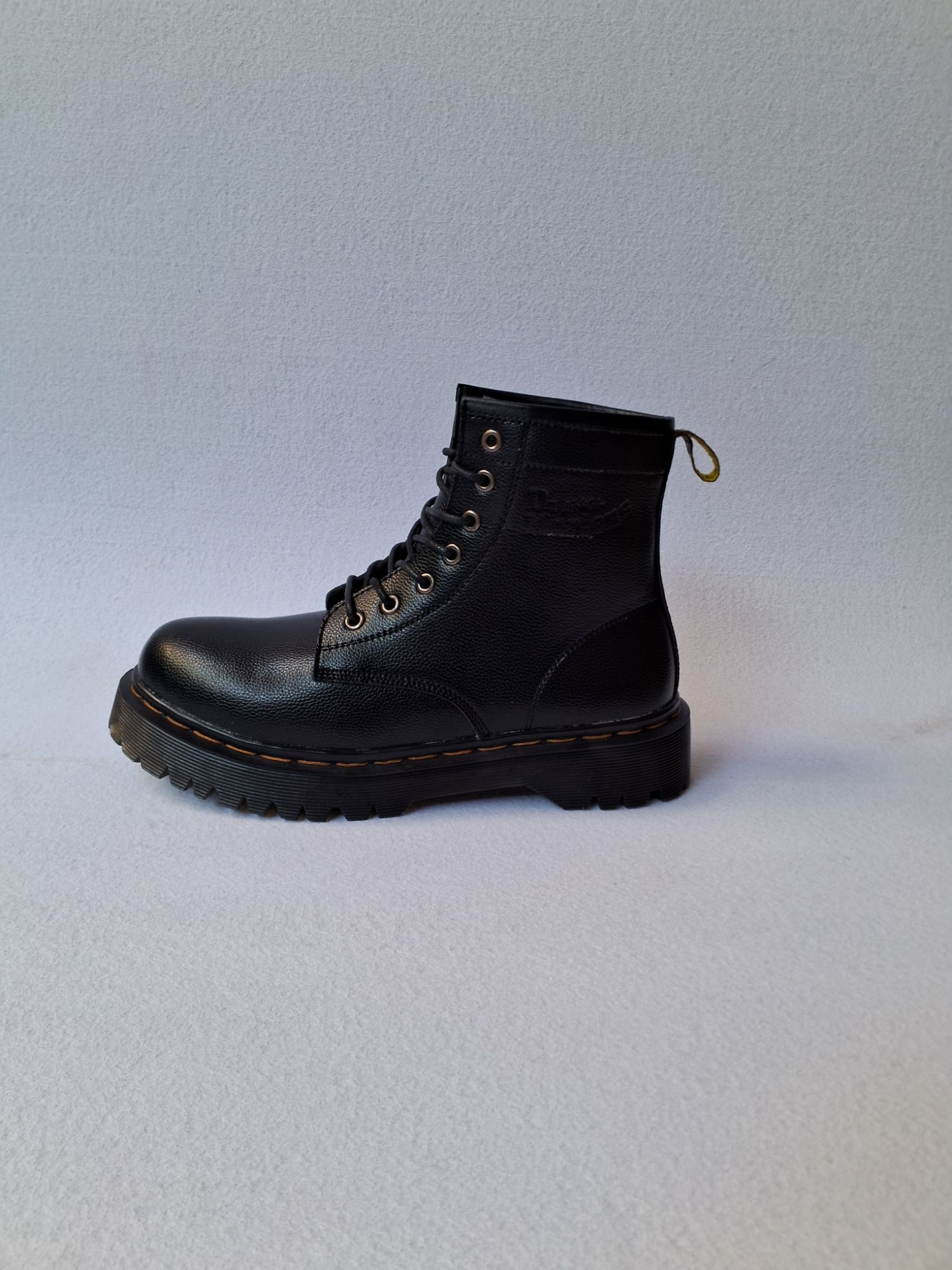 Double Sole Black Dr Martin Boot For Men