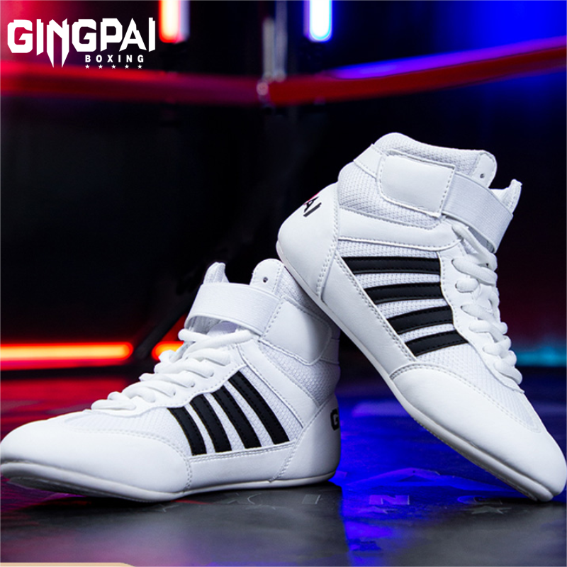 GINGPAI Professional Men Women Wrestling Boots Boxing Shoes Couples Anti-Slippery Sneakers Mens Breathable Wrestling Boots