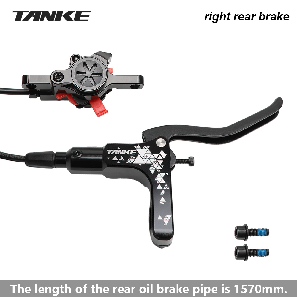 TANKE MTB Hydraulic Disc Brake Set 160mm Rotors Oil Calliper Plate ...