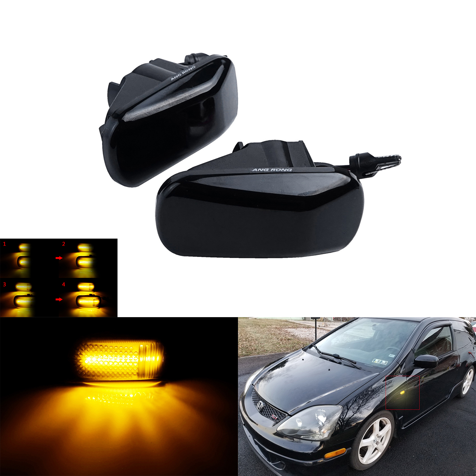 Source wholesale for Honda S2000 AP1 AP2 led side arker light soked direction