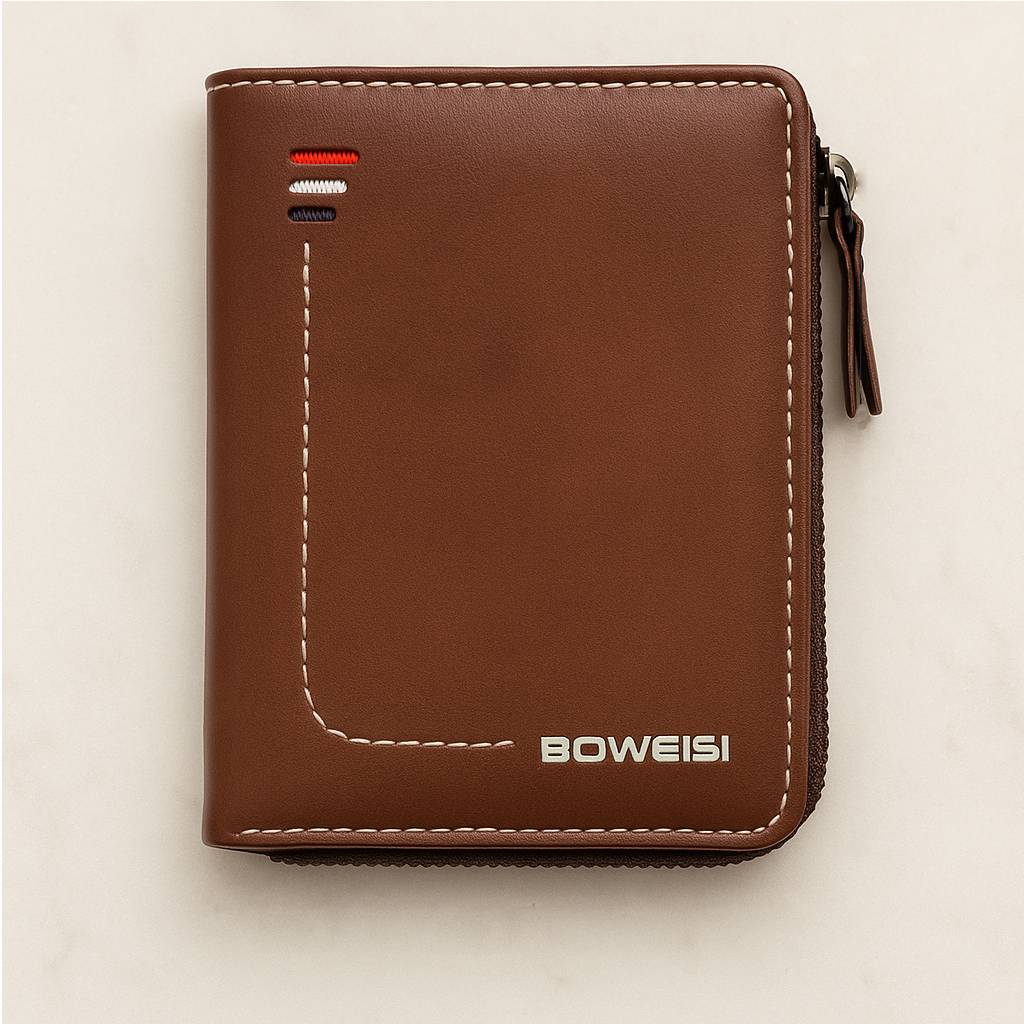 Premium Chain Wallet for Men | Brown Leather Wallet, Unique Design