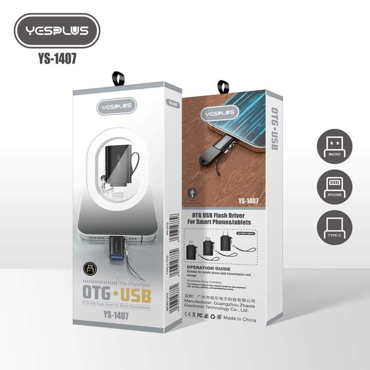 YESPLUS OTG USB Flash Driver For Smart Phone For Micro/TypeC/Lighting ...