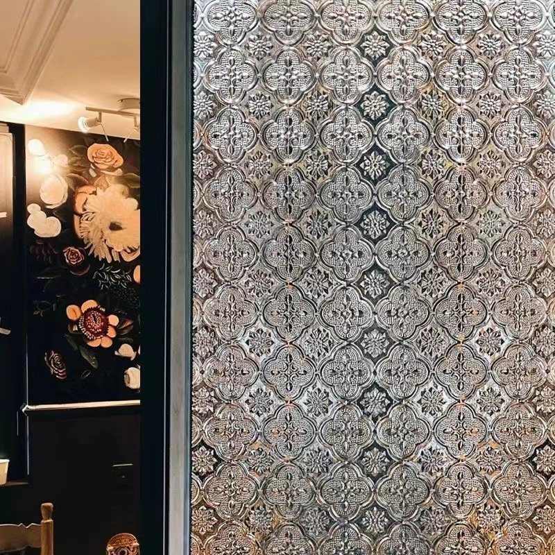 Glass Sticker Translucent Chinese Retro Glass Sticker Translucent Opaque Window Anti-Leakage Anti ...