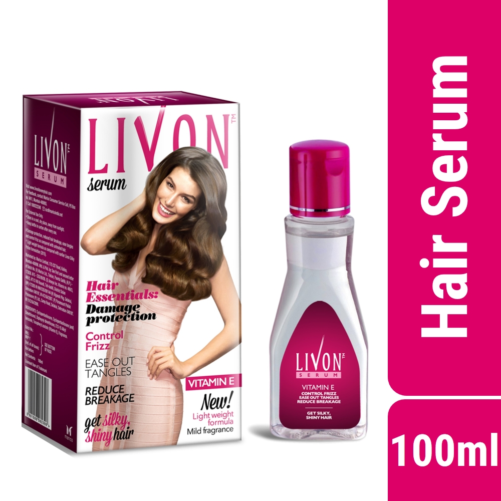 Livon Damage Protection Hair Serum with Vitamin E 100 ml- Controls Frizz-  NS Suppliers: Buy Online at Best Prices in Nepal 