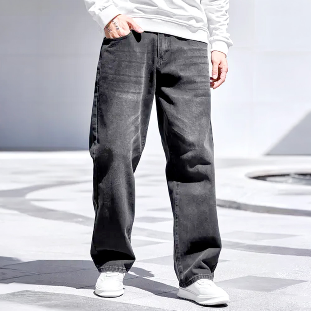 Baggy Black Wash Pant