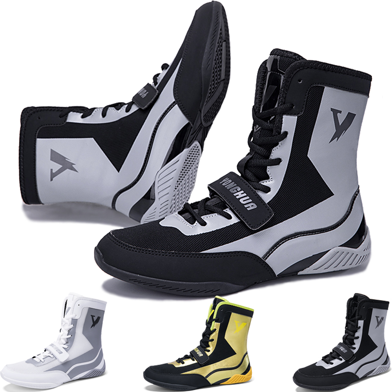 New Pro Wrestling and Boxing Shoes, Men's Mesh Breathable Training Flying Wrestling Boots Lightweight Sneakers
