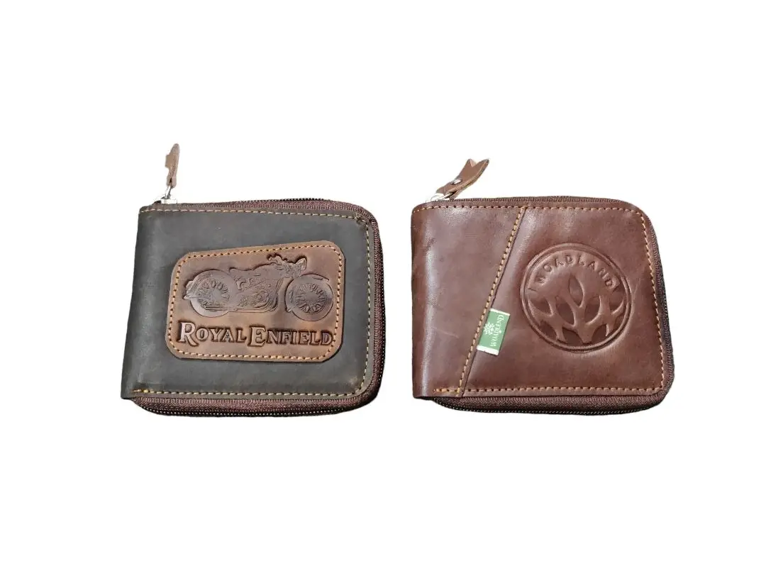 Royal Enfield Mini Tan Wallet | Custom Elements