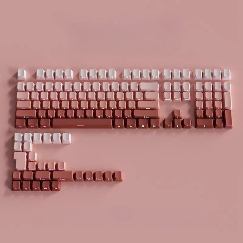 2025 Gradient Keycaps Set Double Shot Side Print Shine Through Backlit ...