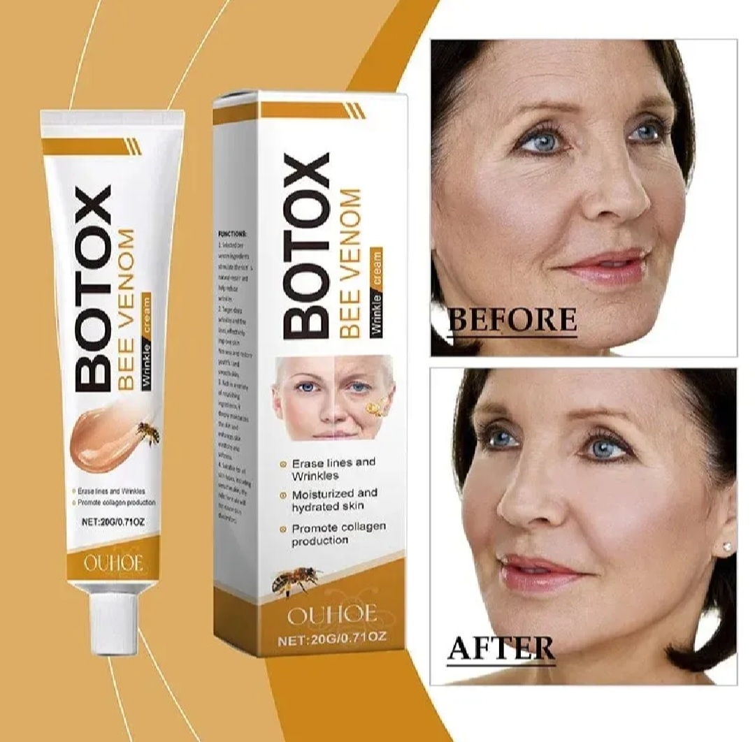 Botox Bee Venom Cream Anti-Aging Face Moisturizer | Wrinkle Removal, Firming & Lifting Cream | Deep Hydration & Skin Recovery | Suitable for All Skin Types (1pc)