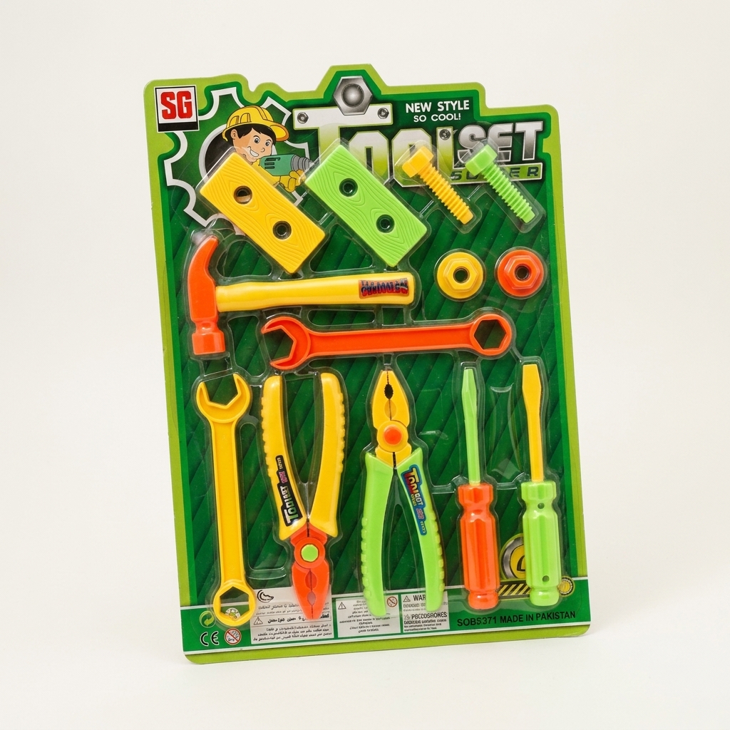 Tool Set Toy 13 Pieces For 3 Plus Old Kids Plastic Playing Activity Set Boys Construction Role Play Educational Learning Kit