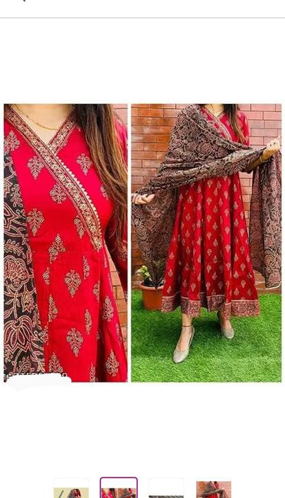 Anarkali Gaun Kurta Duppta set
