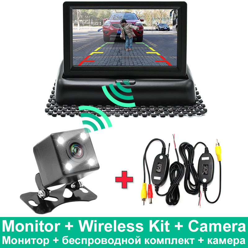 GreenYi 4.3'' Wifi Wireless Transmitter Car Rear View Camera Vehicle ...