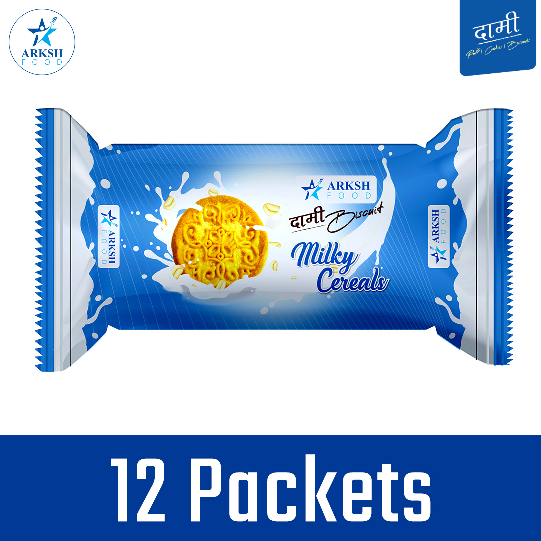Arksh Food Dami Biscuit (Milk) - 25gm x 12 Packets
