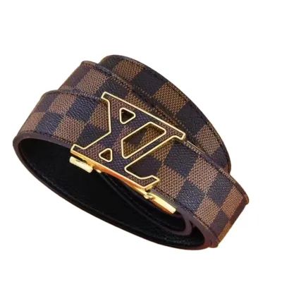 LV Genuine Leather Automatic buckle belt