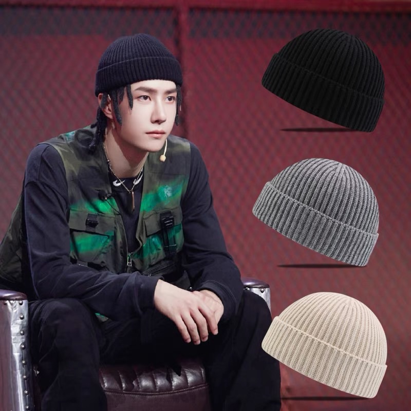 Winter Warm Beanies Casual Short Hip Hop Hat For Men