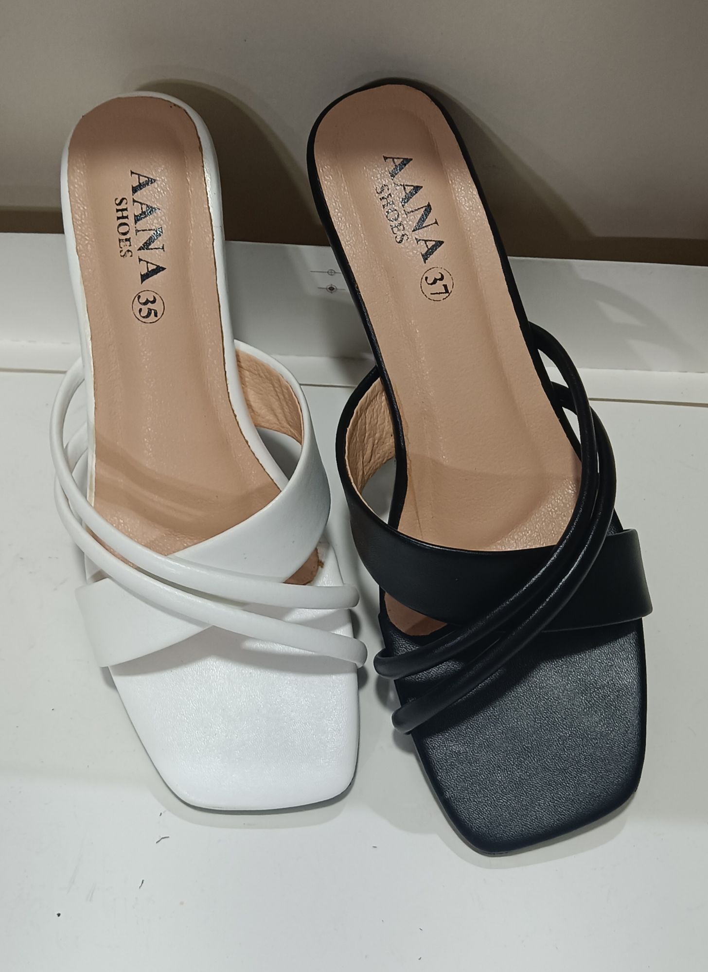 Women Heel Black White Collar For Official,Party